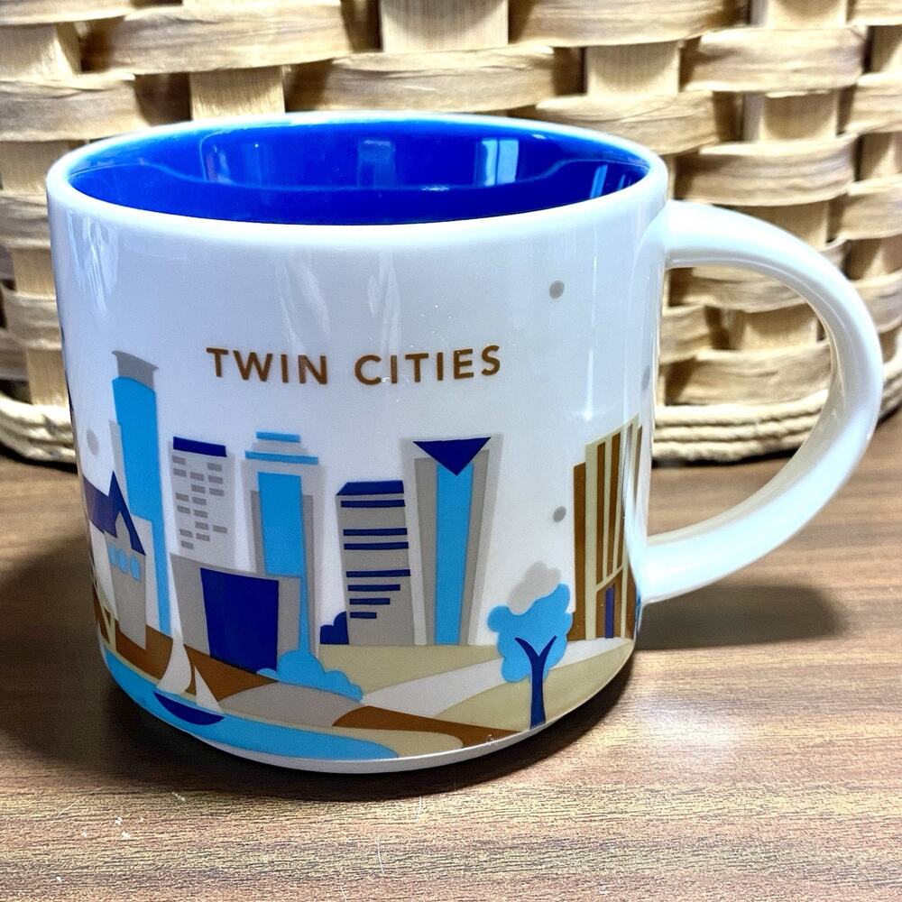 Starbucks You Are Here Cup Mug TWIN CITIES Minneapolis St Paul Minnesota 14 oz